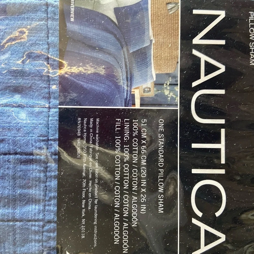 Nautica two standard pillows NWT
